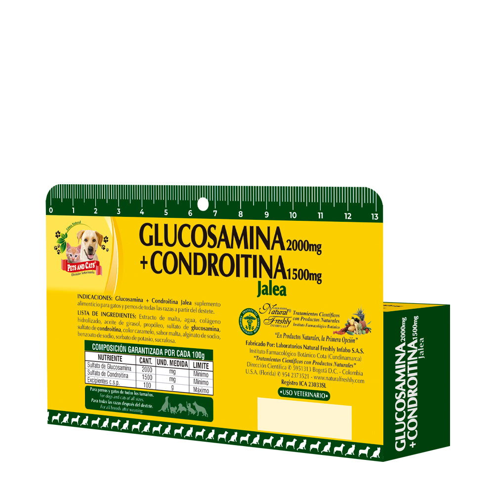 Freshly Glucosamina y Condroitina Perros y Gatos 2000mg/500mg