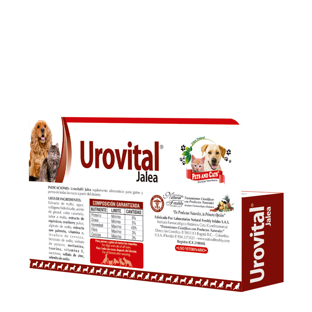 Urovital Jalea Oral Perros y Gatos Múltiples Componentes Tubo 30g
