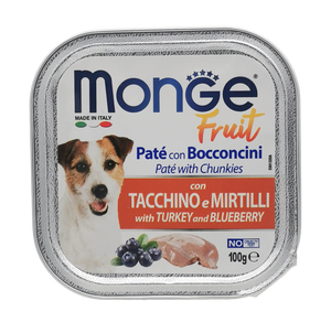 Alimento Para Perro Monge Fruit Pate With Chunkies With Turkey Lat X 100Gr