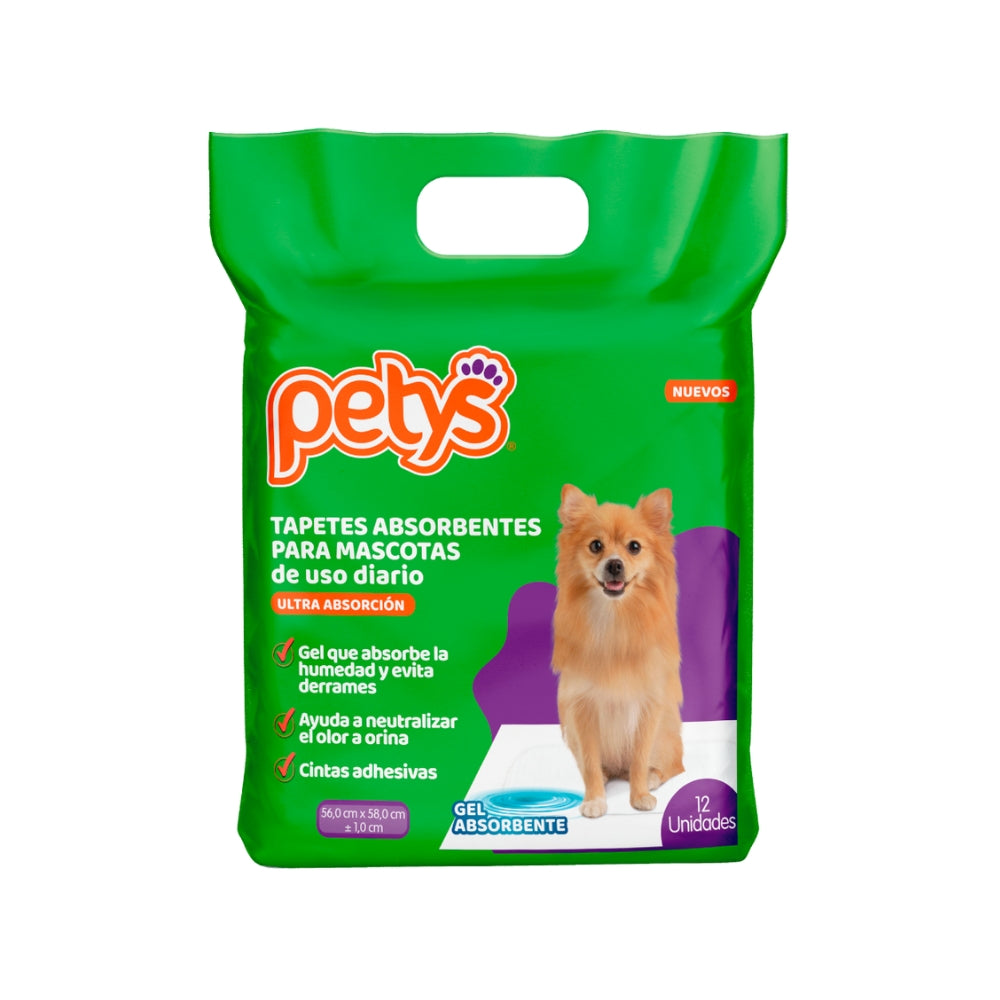 Petys Tapete Absorbente Para Mascotas Uso Diario