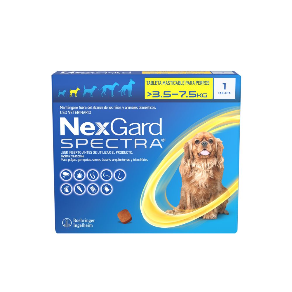 Nexgard Antipulgas para Perro Spectra > 3.5 - 7.5 Kg