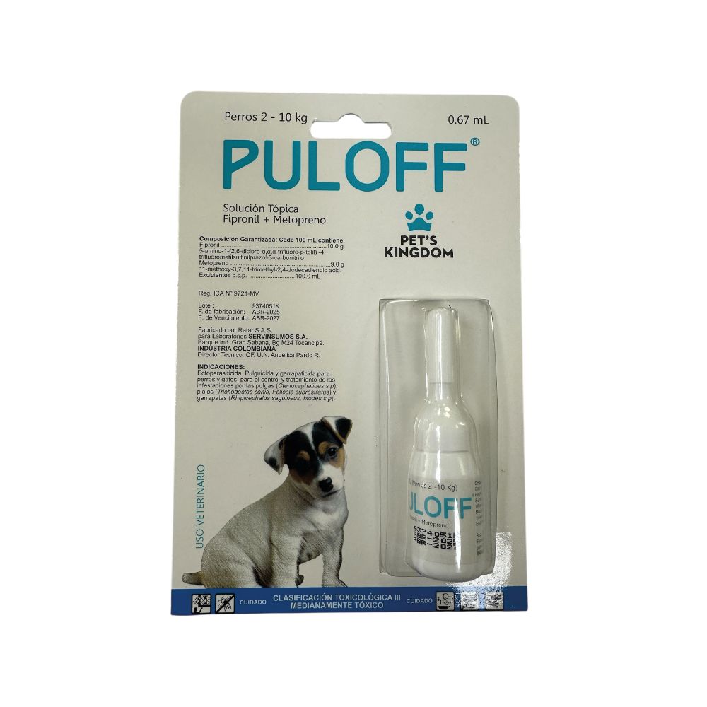 Puloff Antiparasitario para Perros
