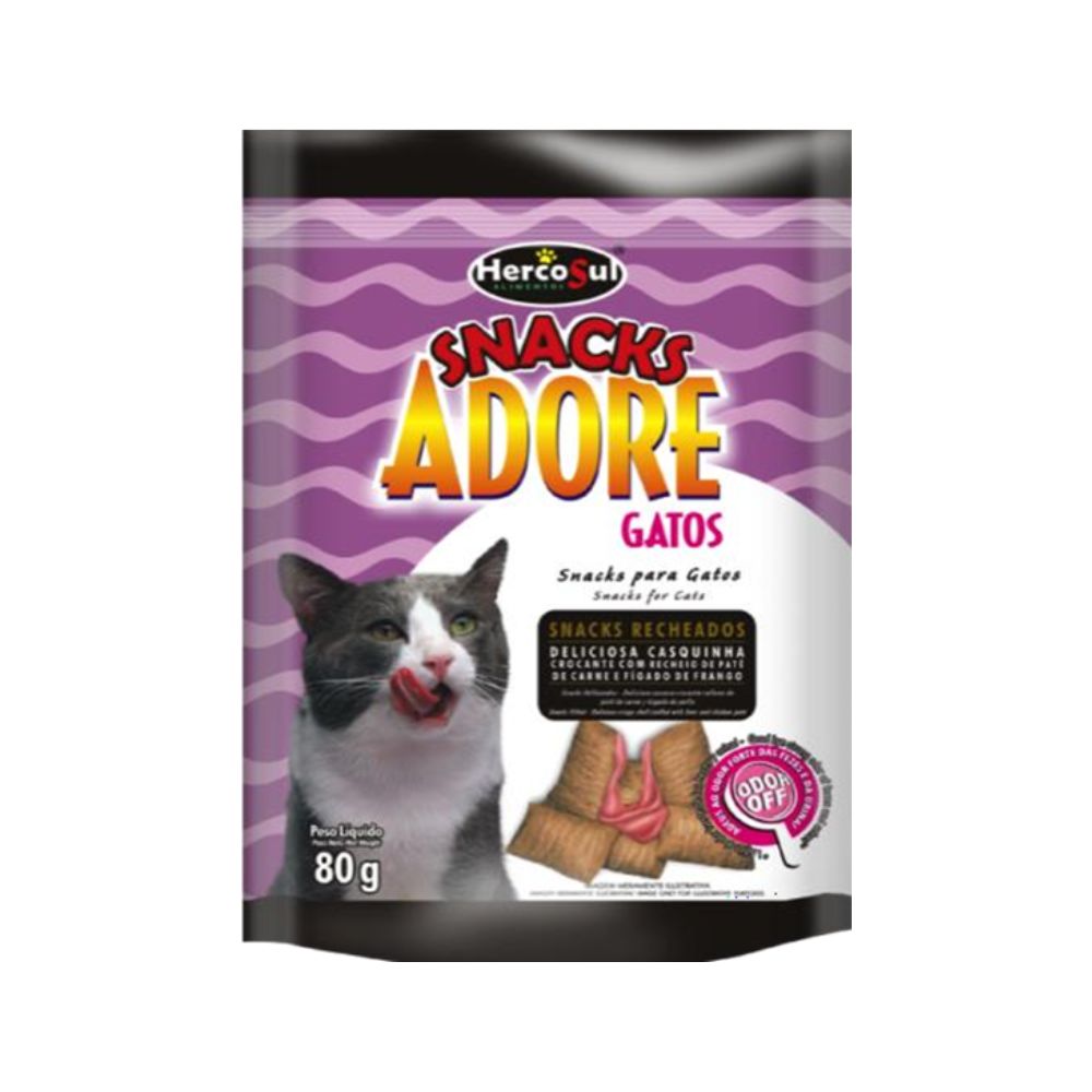 Snacks Adore Gatos Paq X 80Gr