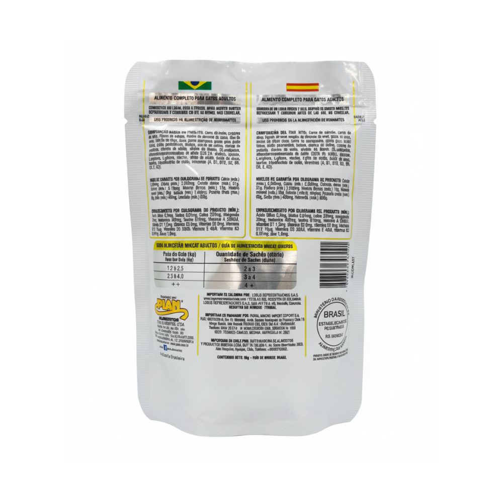 Mikcat Alimento para Gato Adulto Premium Nuggets Sabor Mix