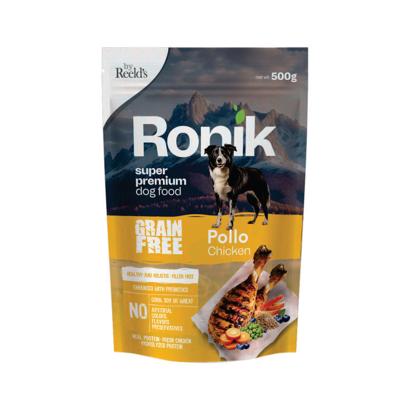 Ronik Alimento Húmedo Completo Grain Free Pollo para Perros Bol 500g