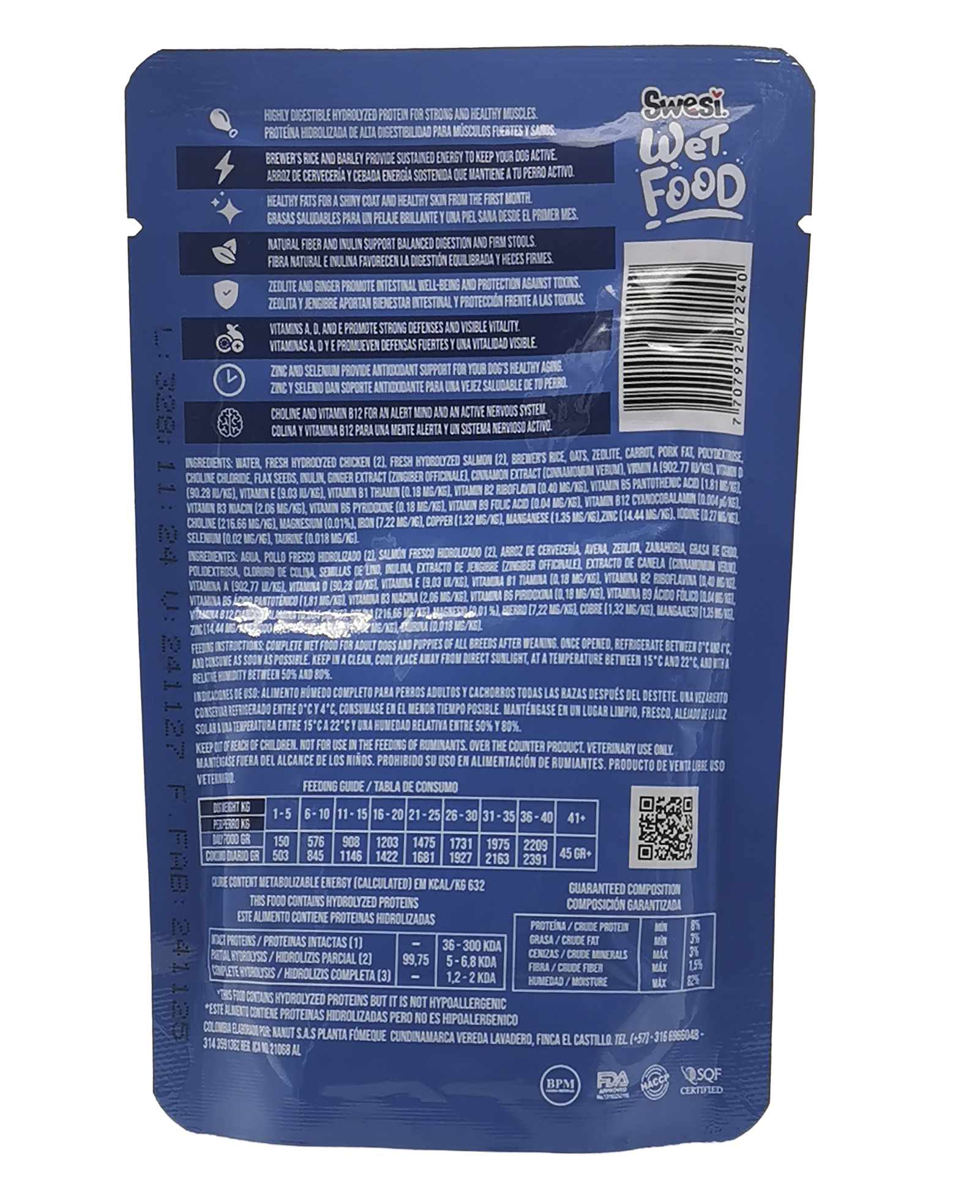 Swesi Salmón Alimento Húmedo Hidrolizado Super Premium Perro 100g