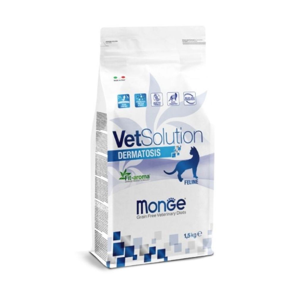 Vetsolution Dermatosis Gatos Adultos Bolsa 1.5kg Monge