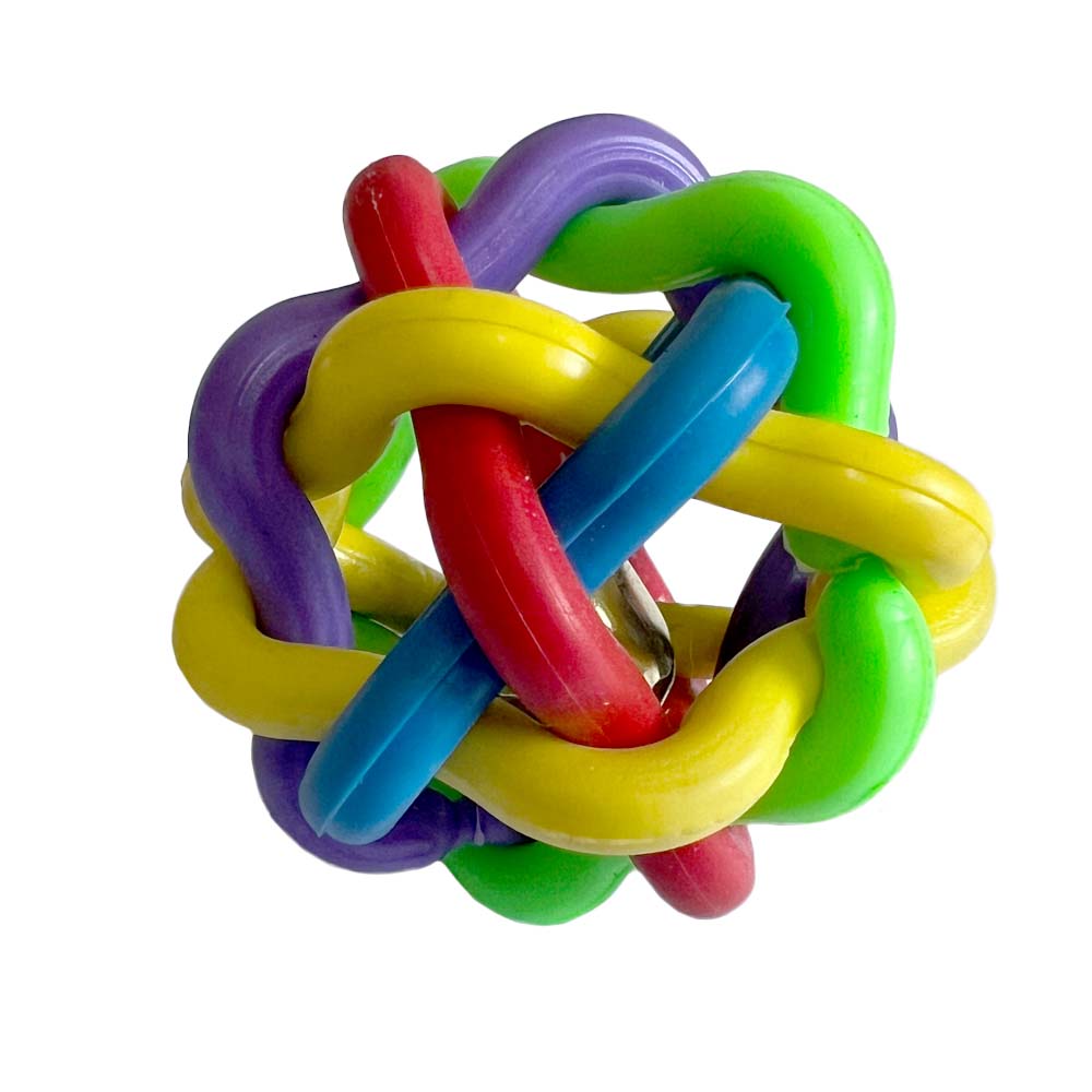 Am Plasticos Pelota Para Mascotas Nudo Multicolor S