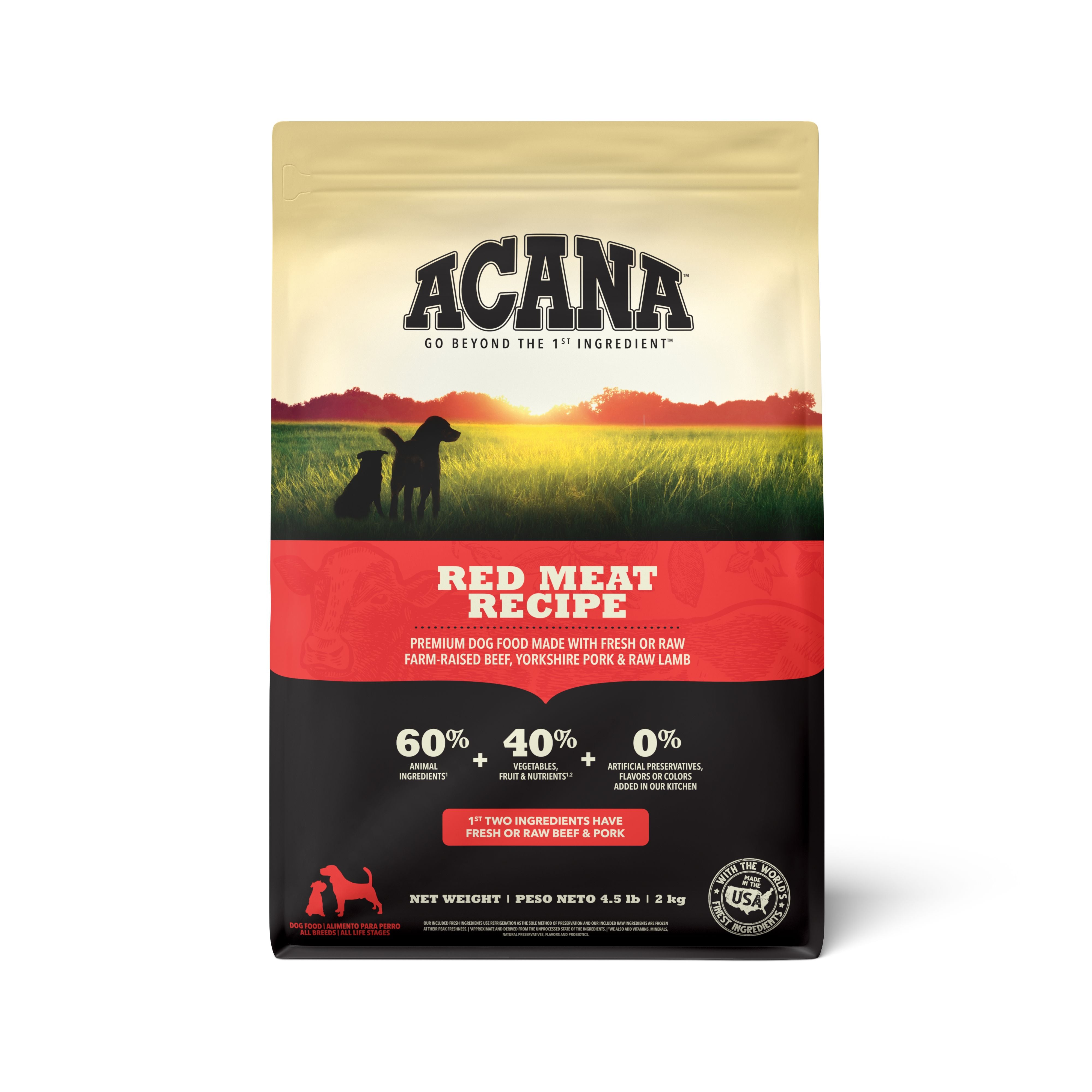 Alimento Para Perro Acana Go Beyond The 1 Ingredient Bol X 2Kg Red Meat