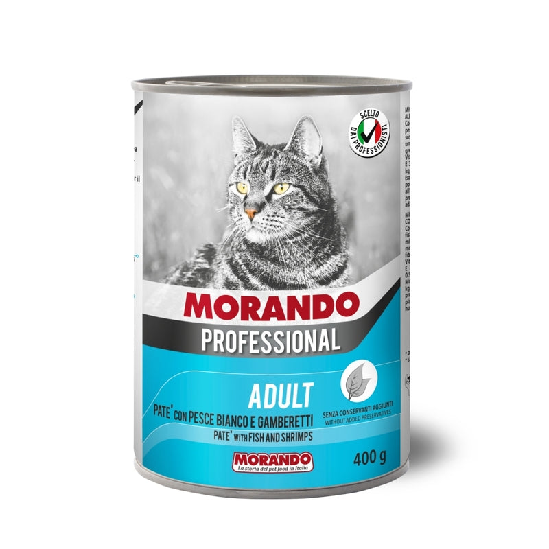 Vet Alimento Completo Morando Para Gato Professional Adult Lat X 400Gr Pescado Y Gambas