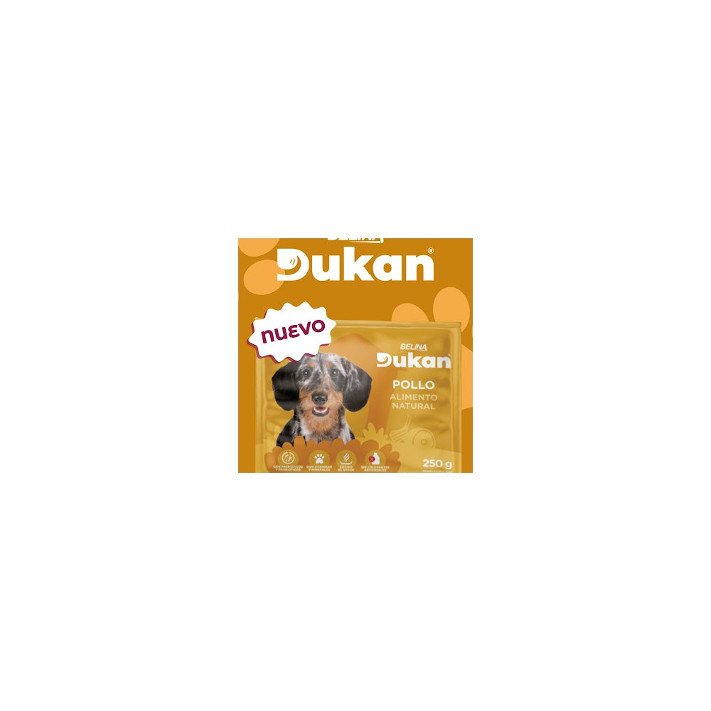 Vet Alimento Natural Dukan Para Perro Bol X 250Gr Pollo