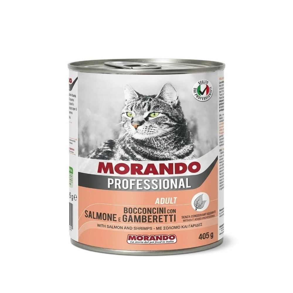Vet Alimento Completo Morando Para Gato Professional Lat X 405Gr Salmon Y Camarones