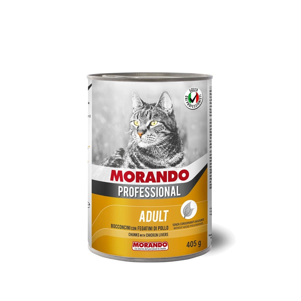 Vet Alimento Completo Morando Para Gato Professional Lat X 405Gr Higado De Pollo
