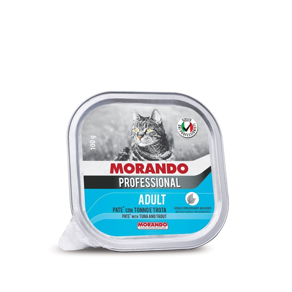 Vet Alimento Completo Morando Para Gato Professional Adult Lat X 100Gr Atun Y Trucha