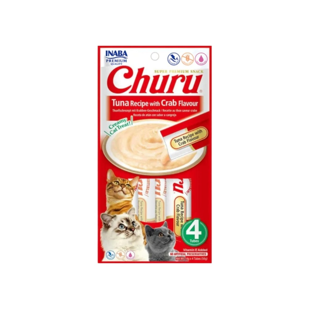 Vet Suplemento Alimenticio Inaba Para Gato Churu Bol X 4Tub X 14Gr Cangrejo