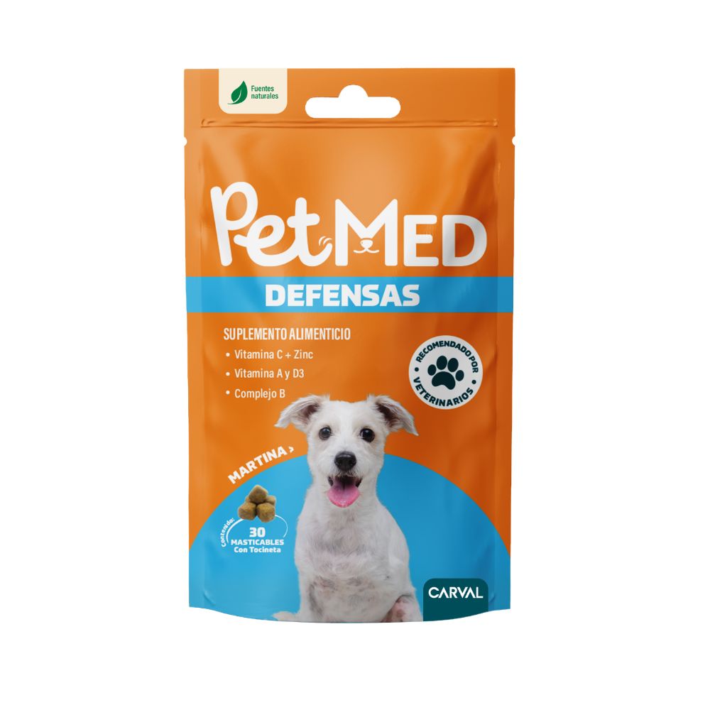 Suplemento Alimenticio Petmed Para Perros Defensas Bol X 30Und