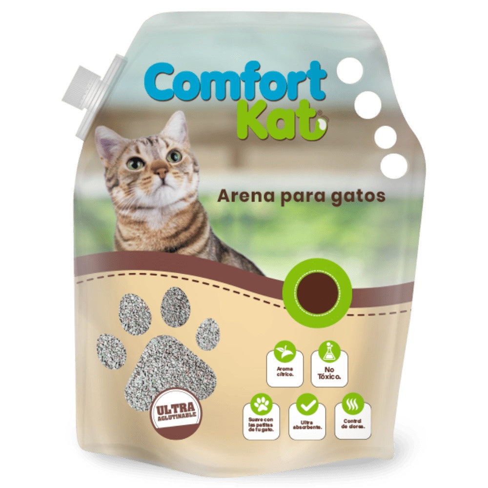 Arena Para Gato Comfort Kat Ultra Aglutinable Bol X 9Kg