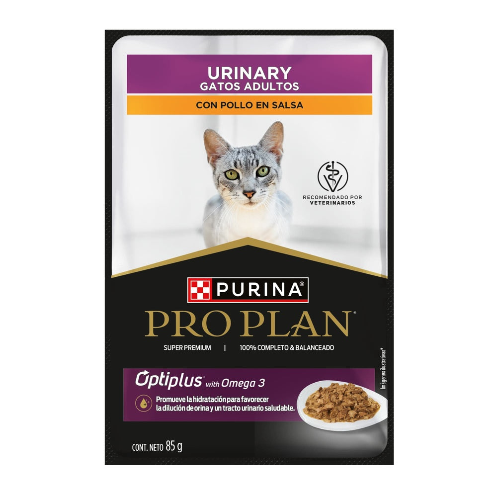 Alimento Balanceado Purina Urinary Gatos Adultos Con Pollo En Salsa Sob X 85Gr