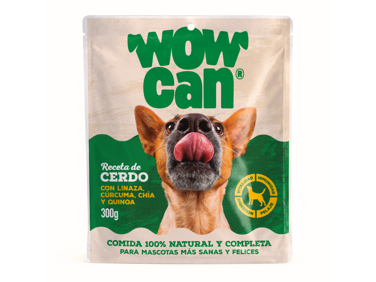 Alimento Completo Humedo Wow Can Para Perros Bol X 300Gr Cerdo