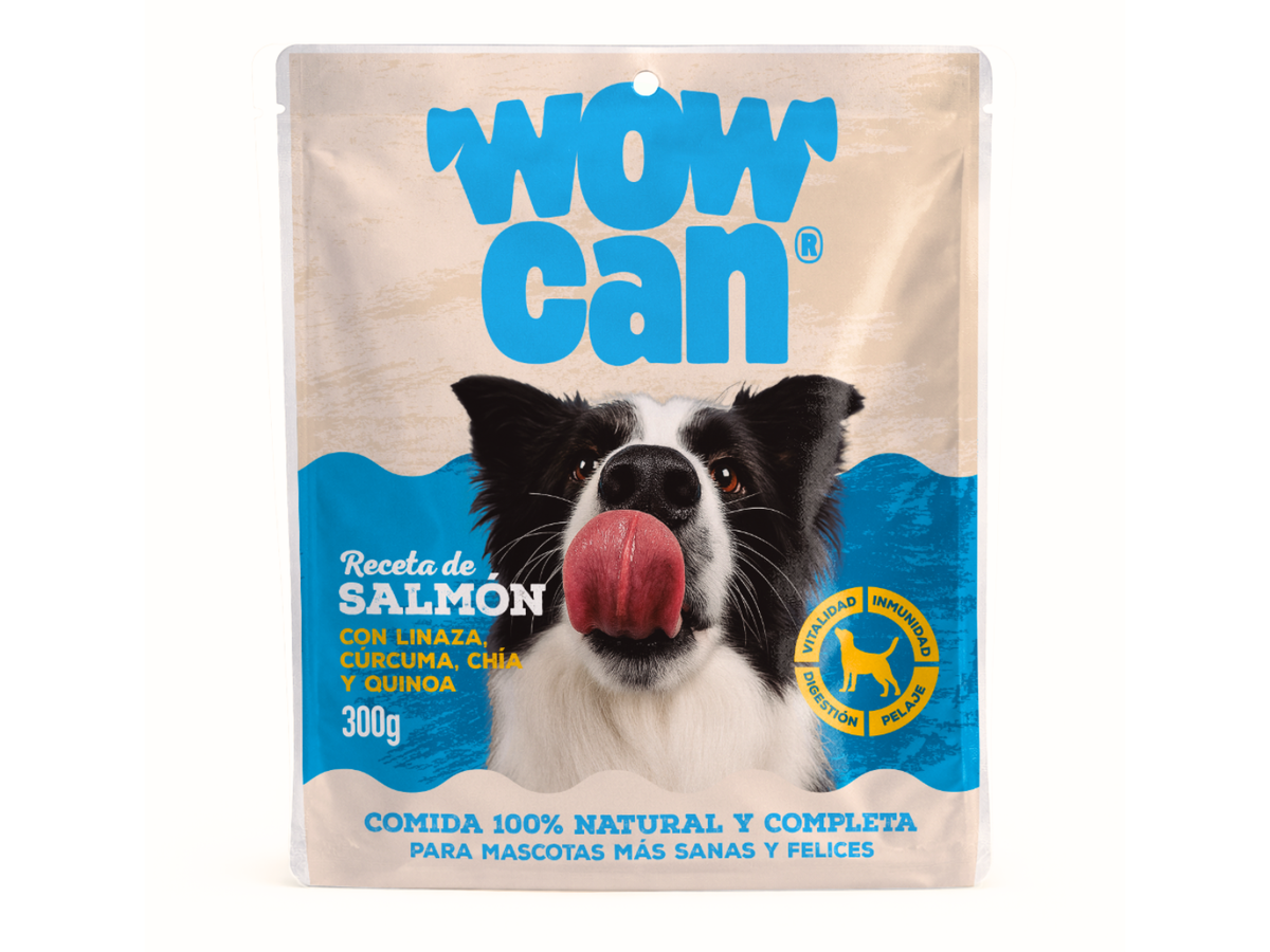 Alimento Completo Humedo Wow Can Para Perros Bol X 300Gr Salmon